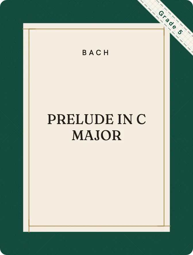 Cover of Prelude in C major by Bach