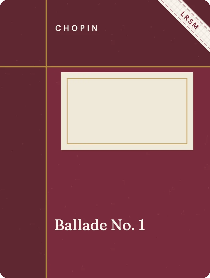 Cover of Ballade No. 1 by Chopin
