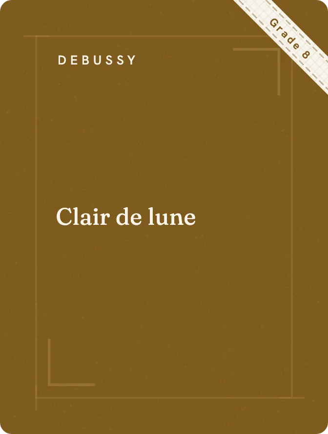 Cover of Clair de lune by Debussy