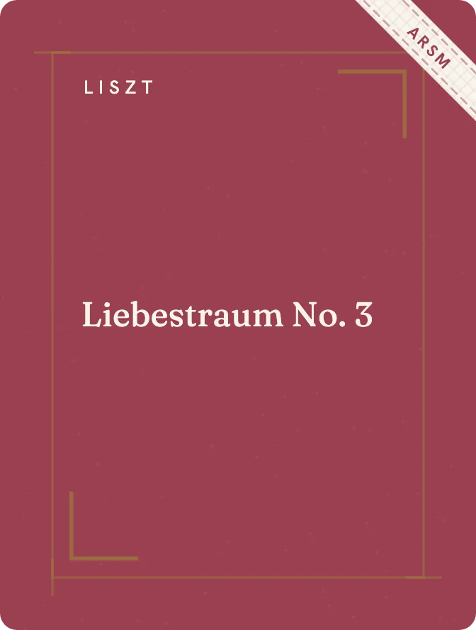 Cover of Liebestraum No. 3 by Liszt