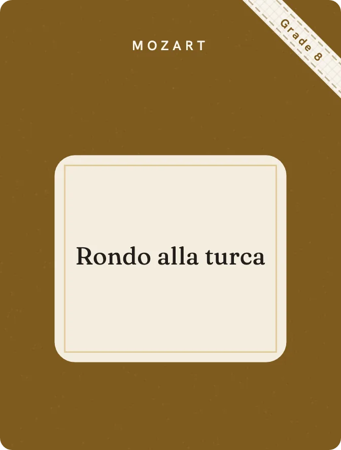 Cover of Rondo alla turca by Mozart