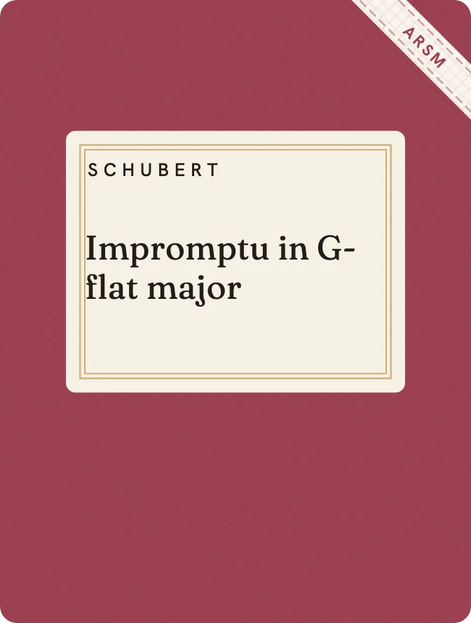 Cover of Impromptu in G-flat major by Schubert